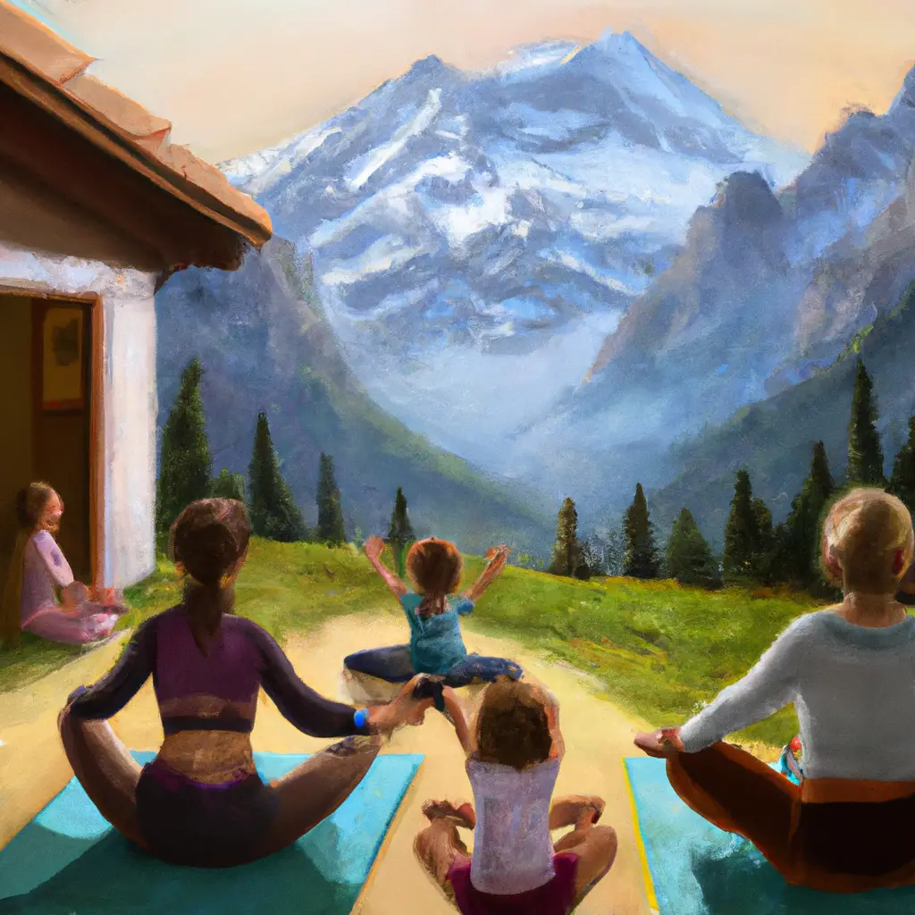 yoga famille alpes
